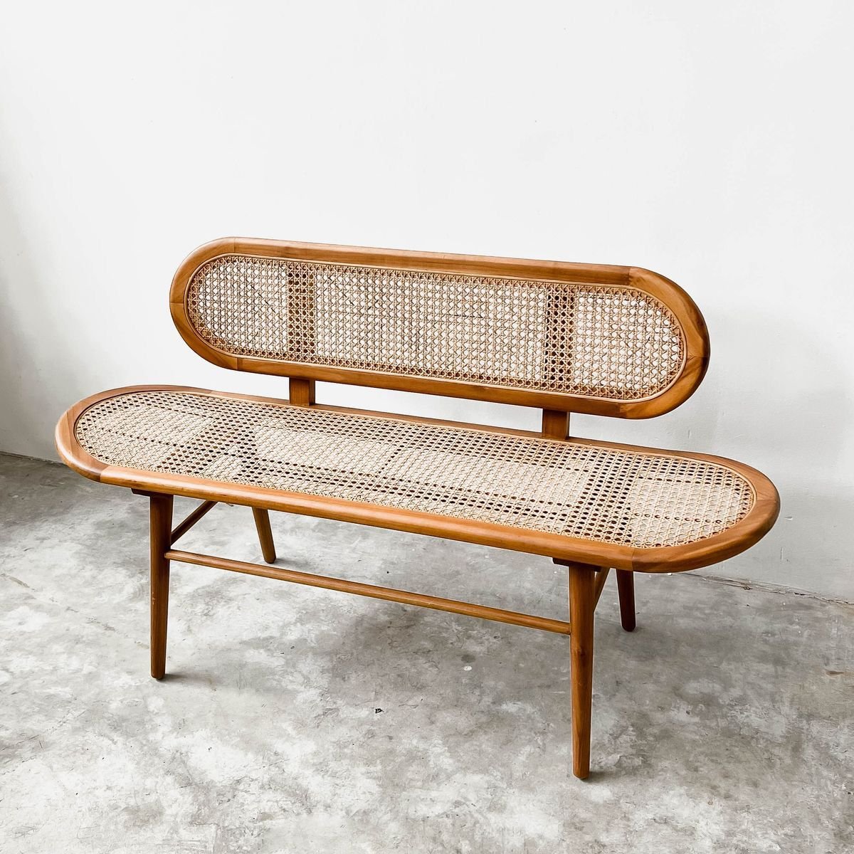 Rattan bench 1